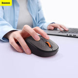 Mouse wireless Baseus Tri-Mode F01B (B01055503413-00), Bluetooth 5.0, 2.4G, 1600 DPI, roz
