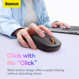 Mouse wireless Baseus Tri-Mode F01B (B01055503413-00), Bluetooth 5.0, 2.4G, 1600 DPI, roz