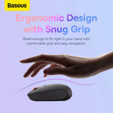 Mouse wireless Baseus Tri-Mode F01B (B01055503413-00), Bluetooth 5.0, 2.4G, 1600 DPI, roz