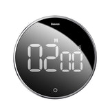 Baseus Heyo Rotation Countdown Timer (Acdjs-01), ABS, Large Backlit Display, Magnetic, 90dB, 4.5V, Negru