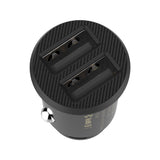 Incarcator auto Baseus Grain (Ccall-ML01), Dual USB, LED Backlight, 5V, 3.1A, negru