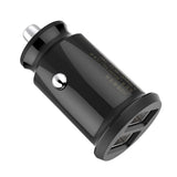 Incarcator auto Baseus Grain (Ccall-ML01), Dual USB, LED Backlight, 5V, 3.1A, negru