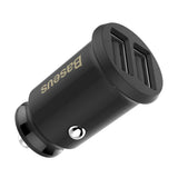 Incarcator auto Baseus Grain (Ccall-ML01), Dual USB, LED Backlight, 5V, 3.1A, negru