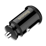 Incarcator auto Baseus Grain (Ccall-ML01), Dual USB, LED Backlight, 5V, 3.1A, negru