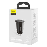 Incarcator auto Baseus (Ccallp-01), 2x USB, Mini Appearance, 4.8A, negru