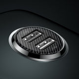 Incarcator auto Baseus (Ccallp-01), 2x USB, Mini Appearance, 4.8A, negru
