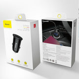 Incarcator auto Baseus Circular (Ccall-YS01), USB, Type-C, Incarcare rapida, 30W, 5A, negru
