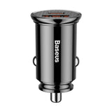 Incarcator auto Baseus Circular (Ccall-YS01), USB, Type-C, Incarcare rapida, 30W, 5A, negru