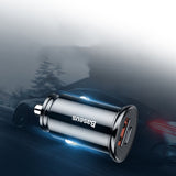 Incarcator auto Baseus Circular (Ccall-YS01), USB, Type-C, Incarcare rapida, 30W, 5A, negru