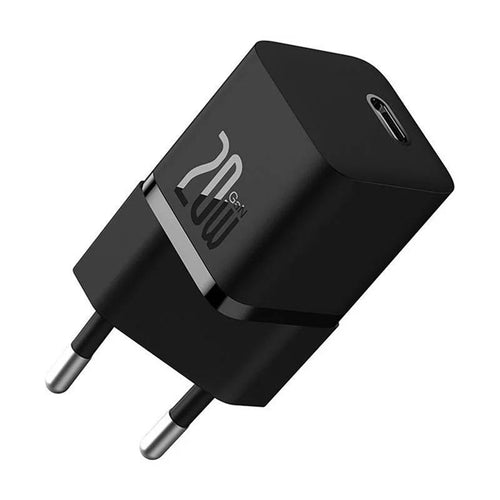 Incarcator retea Baseus (CCGN050101), GaN, Type-C, Incarcare rapida, 20W, negru