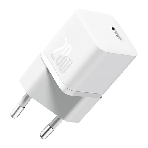 Incarcator retea Baseus (CCGN050102), GaN, Type-C, Incarcare rapida, 20W, alb