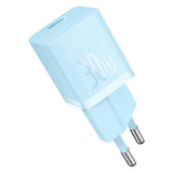 Incarcator retea Baseus (CCGN070603), GaN, Type-C, Incarcare rapida, 30W, bleu