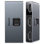 Adaptor Baseus Matrix HDMI Switcher (Cahub-BC0G), Two-Way Switch Splitter 2in1 Or 1in2, 3x HDMI, 4K@30Hz, Gri