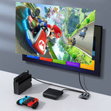 Adaptor Baseus Matrix HDMI Switcher (Cahub-BC0G), Two-Way Switch Splitter 2in1 Or 1in2, 3x HDMI, 4K@30Hz, Gri