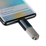 Adaptor Baseus OTG Adapter Ingenuity Series (ZJJQ000003), Type-C to USB 3.2, 10 Gbps, Albastru