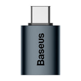 Adaptor Baseus OTG Adapter Ingenuity Series (ZJJQ000003), Type-C to USB 3.2, 10 Gbps, Albastru
