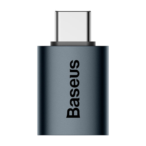 Adaptor Baseus OTG Adapter Ingenuity Series (ZJJQ000003), Type-C to USB 3.2, 10 Gbps, Albastru