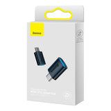 Adaptor Baseus OTG Adapter Ingenuity Series (ZJJQ000003), Type-C to USB 3.2, 10 Gbps, Albastru