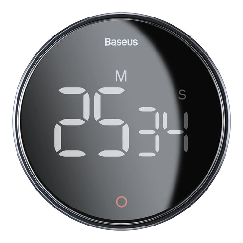 Baseus Heyo Rotation Countdown Timer Pro (FMDS000013), LED Display, Magnetic, HD Quality, 90dB, Dark Gri