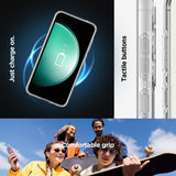 Husa pentru Samsung Galaxy S23 FE, Spigen Ultra Hybrid MagSafe OneTap Ring (ACS06374), transparenta