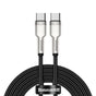 Cablu Baseus de date Cafule Series Metal (Catjk-D01), Type-C to Type-C, Super Incarcare rapida, 100W, 480Mbps, 20V, 5A, 2m, negru