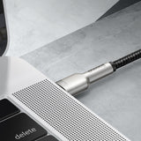 Cablu Baseus de date Cafule Series Metal (Catjk-D01), Type-C to Type-C, Super Incarcare rapida, 100W, 480Mbps, 20V, 5A, 2m, negru