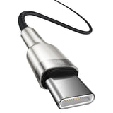Cablu Baseus de date Cafule Series Metal (Catjk-D01), Type-C to Type-C, Super Incarcare rapida, 100W, 480Mbps, 20V, 5A, 2m, negru