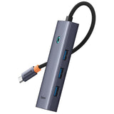 Hub USB Baseus Docking station UltraJoy (B00052809813-00), Type-C to HDMI, 4 x USB, 4K@30Hz, gri