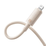 Cablu Baseus de date Habitat Series (P10360200631-01), USB to Lightning, 480Mbps, 2.4A, 2m, verde deschis