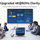 Hub USB Baseus Hub Metal Gleam (B00030709811-00), Type-C to HDMI 4K@60Hz, VGA, 4x USB, Type-C, RJ45, SD, TF, 3.5mm, gri