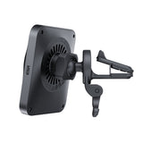 Suport auto cu incarcare wireless ESR cu Incarcator wireless CryoBoost (2B513), cu Cable, Incarcator auto, MagSafe, Apple MFi, argintiu