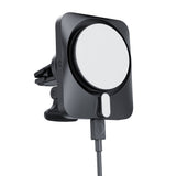 Suport auto cu incarcare wireless ESR cu Incarcator wireless CryoBoost (2B513), cu Cable, Incarcator auto, MagSafe, Apple MFi, argintiu