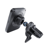 Suport auto cu incarcare wireless ESR cu Incarcator wireless CryoBoost (2B513), cu Cable, Incarcator auto, MagSafe, Apple MFi, argintiu