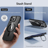 Husa pentru iPhone 15 Pro Max, ESR Classic Hybrid HaloLock Kickstand, negru