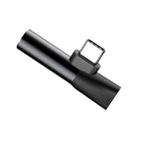 Adaptor Baseus Audio Adapter L41 (CATL41-01/A10229300117-Z1), Type-C to Type-C, Jack 3.5 Mm, Negru