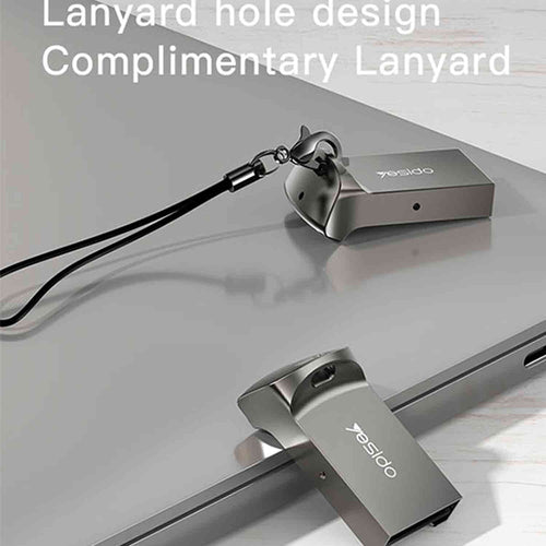 Cititor de carduri Yesido Card Reader (GS20), USB to TF Card, Aluminium Alloy, 480Mbps, gri