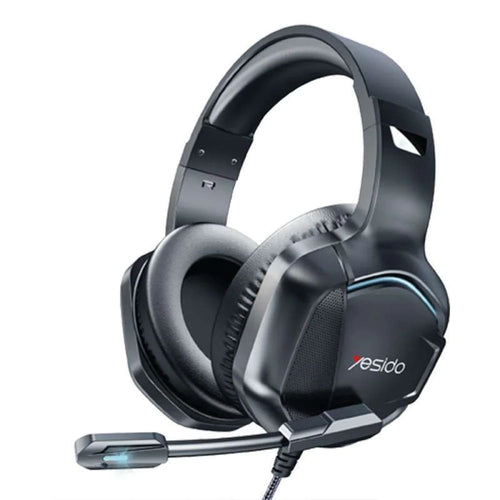 Casti gaming Yesido Wired Headphones (EK01), pentru Gaming, Jack 3.5mm, cu Microphone, RGB LED Lights, negru