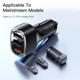 Incarcator auto Yesido Incarcator auto (Y46), 3x USB, 2.4A, Q.C3.0, Incarcare rapida, 42W, negru