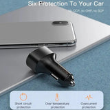 Incarcator auto Yesido Incarcator auto (Y46), 3x USB, 2.4A, Q.C3.0, Incarcare rapida, 42W, negru
