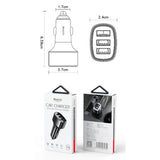 Incarcator auto Yesido Incarcator auto (Y46), 3x USB, 2.4A, Q.C3.0, Incarcare rapida, 42W, negru