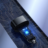 Incarcator auto Yesido Incarcator auto (Y47), Dual USB, Type-C, Incarcare rapida, 49W, Aliaj aluminiu, negru