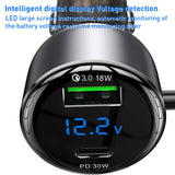 Incarcator auto Yesido Incarcator auto (Y58), USB, Type-C, cu Cable Lightning, Type-C, Incarcare rapida, 60W, 120cm, gri