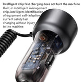 Incarcator auto Yesido Incarcator auto (Y58), USB, Type-C, cu Cable Lightning, Type-C, Incarcare rapida, 60W, 120cm, gri
