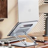 Yesido Laptop Holder (LP05), pliabil, Aluminum Alloy, pentru Devices 10, 17 inch, Argintiu