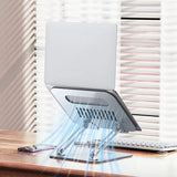 Yesido Laptop Holder (LP05), pliabil, Aluminum Alloy, pentru Devices 10, 17 inch, Argintiu