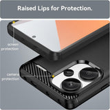 Husa pentru Xiaomi Redmi Note 13 Pro+ 5G, Techsuit Carbon Silicone, albastru