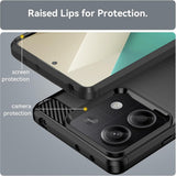 Husa pentru Xiaomi Redmi Note 13 5G, Techsuit Carbon Silicone, albastru