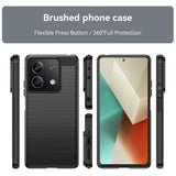 Husa pentru Xiaomi Redmi Note 13 5G, Techsuit Carbon Silicone, albastru