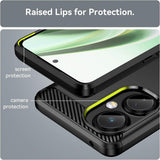 Husa pentru OnePlus Nord CE 3 Lite, Techsuit Carbon Silicone, albastru
