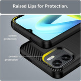 Husa pentru Xiaomi Redmi A1, Techsuit Carbon Silicone, negru